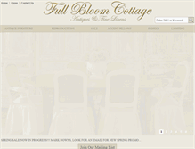 Tablet Screenshot of fullbloomcottage.com